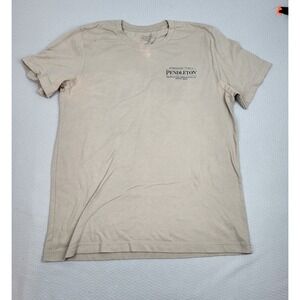 Pendleton Woolen Mills Shirt Men Large Brown Crew Neck Lightweight Aztec Graphic